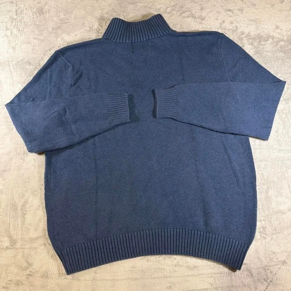 Y2K Vintage Polo Ralph Lauren Quarter Zip Sweater | Blue | XL